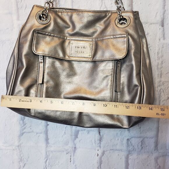 NICOLE MILLER Metallic Shoulder Bag - Picture 8 of 14